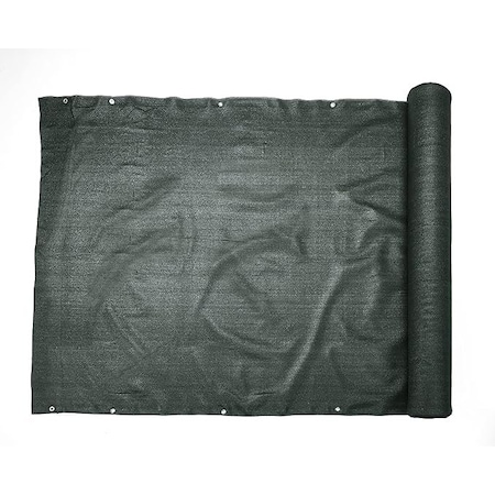 Mutual Industries Privacy Fence with Grommets, Black, 68 in. x 150' 14899-91-150